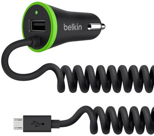 Belkin Şarj Cihazı BoostUp F8M890BT04-BLK Universal Araç Şarjı 17 Watt/ 3.4 Amp Çift Girişli %40 Daha Hızlı Şarj Etme Siyah