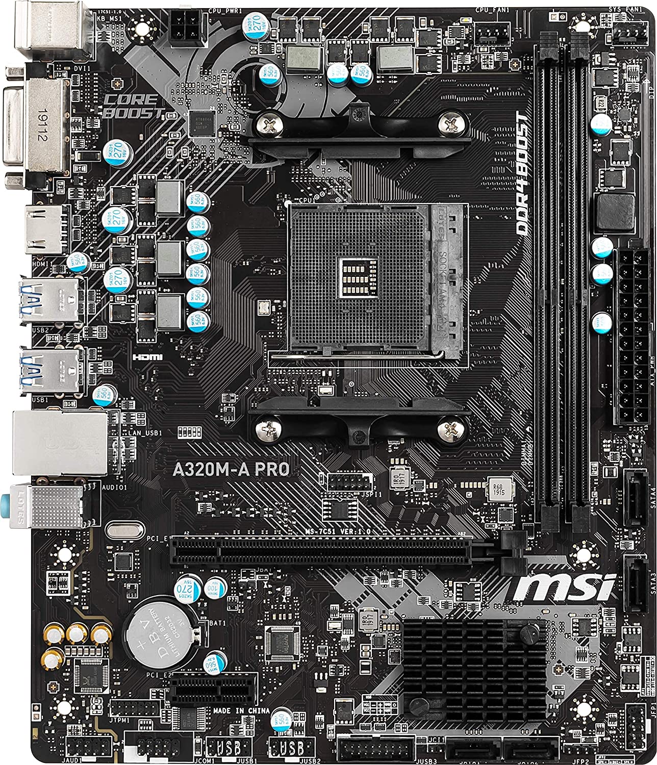 Материнская плата msi b450 a pro max