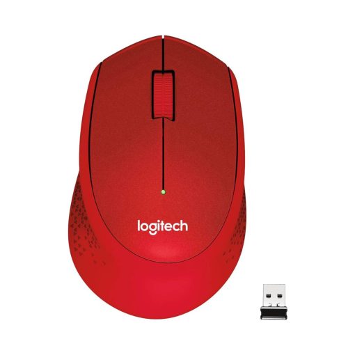 Logitech M330 Sessiz Kablosuz Optik Mouse - Kırmızı