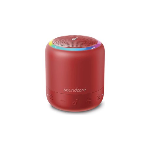 Anker SoundCore Mini 3 Pro Bluetooth Hoparlör - RGB LED - 6W Ses Bombası - IPX7 Suya Dayanıklılık - 15 Saate Varan Şarj - Kırmızı (Anker Türkiye Garantili)