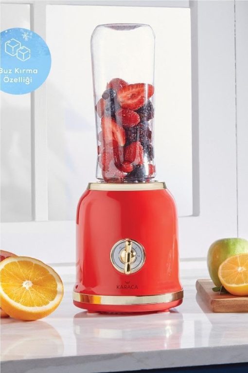 Karaca Retro Personal Blender Kırmızı