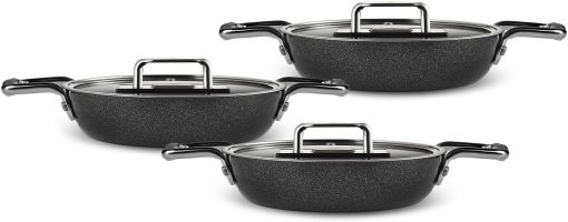 Karaca Swiss Crystal Mastermaid 6 Parça Sahan Set Shiny Black