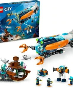 LEGO City Derin Deniz Keşif Denizaltısı 60379 - 7 Yaş ve Üzeri Çocuklar İçin Üretken Oyuncak Yapım Seti (842 Parça)