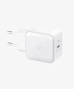 Spigen 30W USB-C Adaptör Şarj Isısını Düşürür GaN Hızlı Şarj Aleti iPhone & Android & iPad & MacBook Type-C PE2008 White - ACH02077 - 30W GaN White