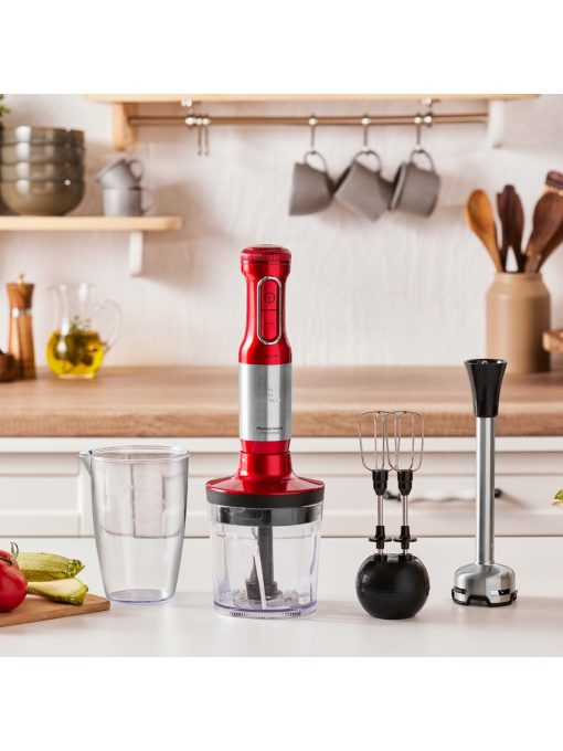 Karaca Mastermaid Prosteel 1500W Blender Seti Kırmızı-Inox