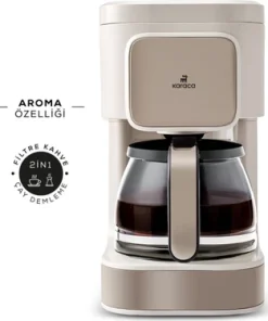 Karaca Just Coffee Aroma 2 In 1 Filtre Kahve ve Çay Demleme Makinesi Latte