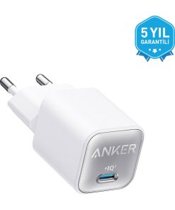 Anker 511 Nano Pro 30W USB-C Şarj Cihazı - Beyaz - A2147 (Anker Türkiye Garantili)