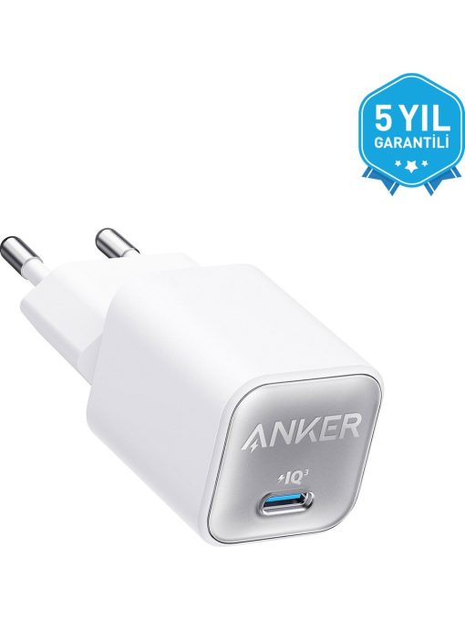 Anker 511 Nano Pro 30W USB-C Şarj Cihazı - Beyaz - A2147 (Anker Türkiye Garantili)